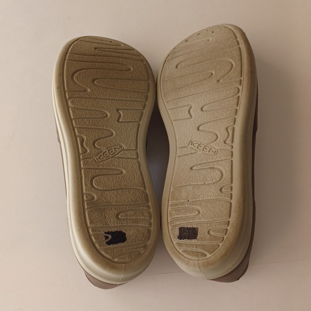 Keen Lorelai Slip On Leather Shoes Sneakers SZ 8.5 Brown Walking Hiking Comfort - Picture 8 of 13